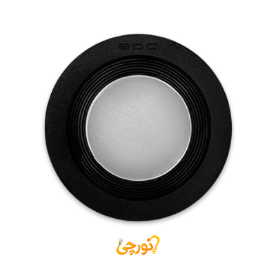 چراغ سقفی توكار ديپ اكونومی بدنه مشكی گرد برش 9 و 10 سانت 6 وات EDC