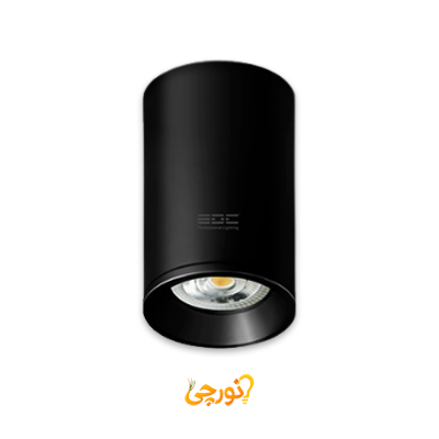 چراغ سقفی روكار سلين 10 سانت بدنه مشکی رويه 6 سانت GU10