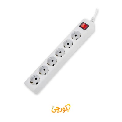 چند راهی شش خانه ارت دار کابل 5 متری مدل شهاب 659 پارت الکتریک
