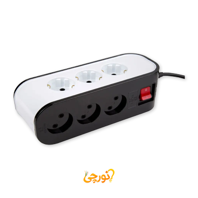 چند راهی برق 9 خانه با کابل 1.8 مدل 5142 پارت الکتریک