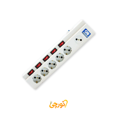 رابط برق 5+1 خانه پارت با کابل 1.8 متری مدل 2095 الکتریک