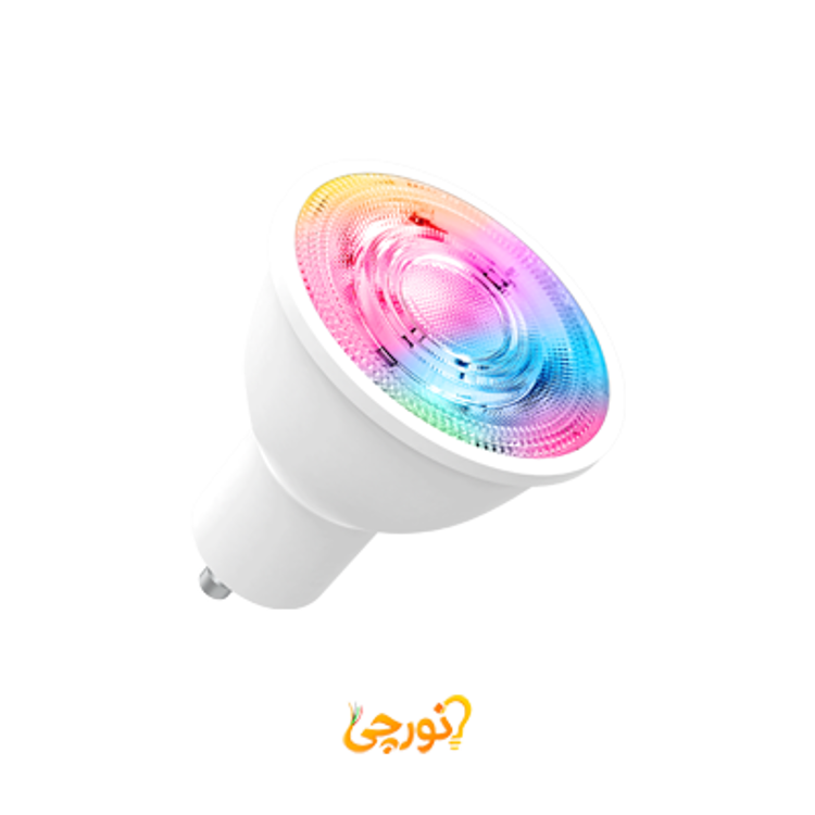 لامپ هالوژن 10GU هوشمند 5وات moes  پروتکل زیگبی RGB
