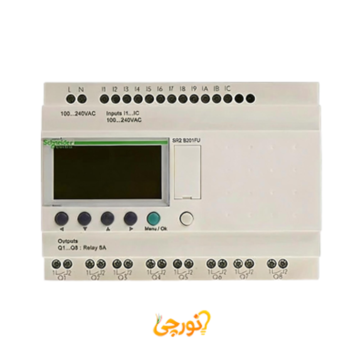 پی ال سی 20 ورودی – خروجی تغذیه 100 تا 240 ولت AC اشنایدر