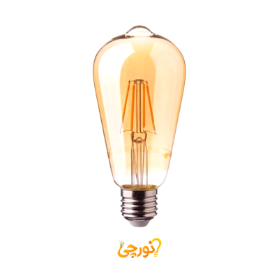 لامپ ۶ وات ST64 LED فیلامنتی E27