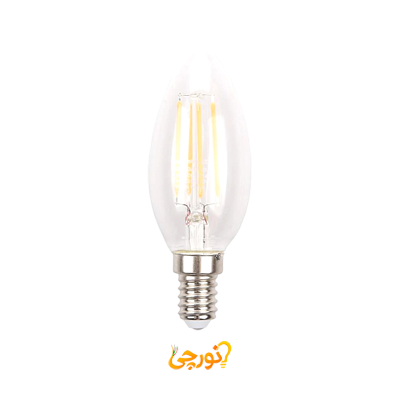 لامپ LED شمعی ۴ وات فیلامنتی E14