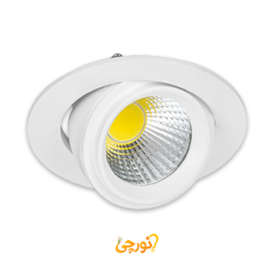 چراغ سقفی توکار پریسکوپی برش 9 سانت 7 وات EDC