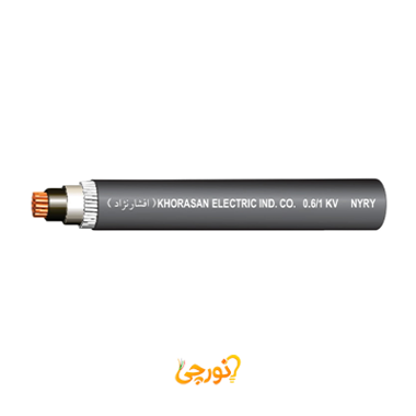 کابل قدرت با عایق و روکش PVC وایرآرمور NYRY سایز 4 در 25rm افشارنژاد خراسان