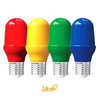 لامپ LED بلوطی ۱ وات رنگی E27