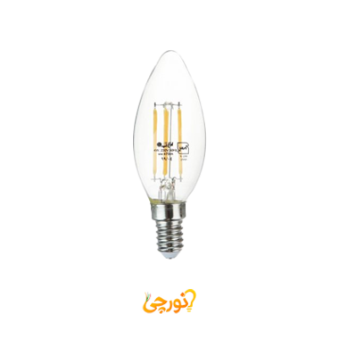 لامپ LED شمعی فیلامنتی 4 وات CF افراتاب