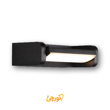 چراغ دیواری مشکی آفتابی 6 وات ضدآب اور لایت ستاره شمال