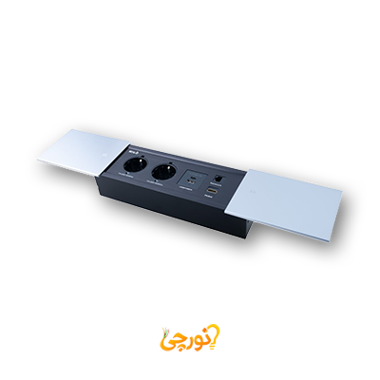 پریز توکار کشویی میلو ۱۰۳۷ | USB، HDMI، شبکه