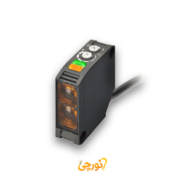 سنسور نوری آینه‌ای امرون مدل E3JK-RR11 با برد ۷ متری و خروجی رله‌ای