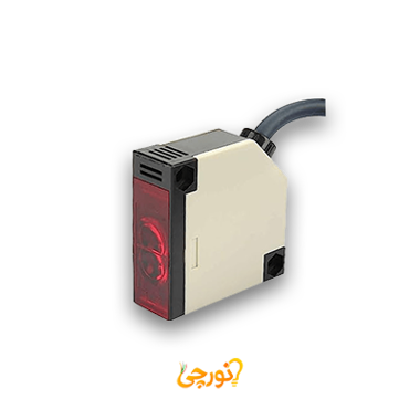سنسور نوری آینه‌ای امرون مدل E3JK-R4M1 با برد ۴ متری و درجه حفاظت IP66