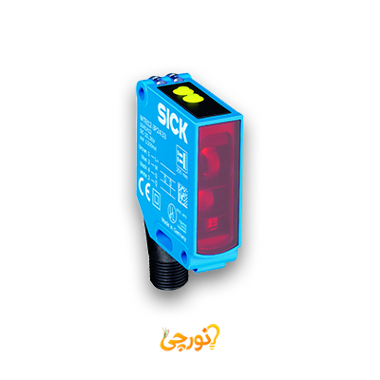 سنسور نوری آینه‌ای SICK مدل WL12-3P2431 با برد ۵ متری و خروجی PNP