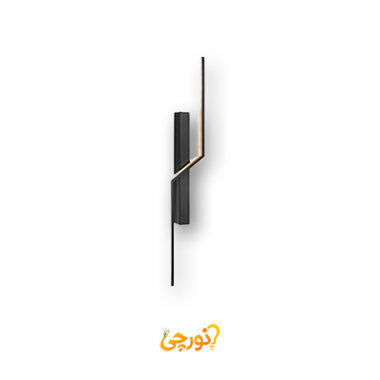 چراغ دیواری دکوراتیو مشکی آفتابی  10 وات سن آن ستاره شمال