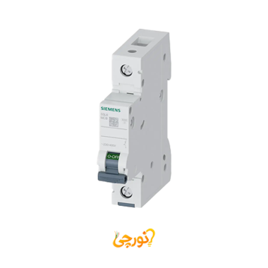کلید مینیاتوری تک پل 50 آمپر مدل 5SL6-1P-C50-6K زیمنس 