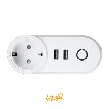 پریز هوشمند دوشاخه دار دوخروجی USB moes پروتکل زیگبی