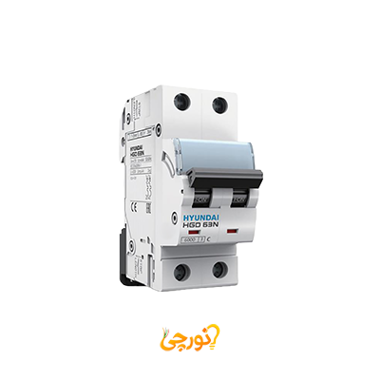 کلید مینیاتوری هیوندای دو پل 10 آمپر 