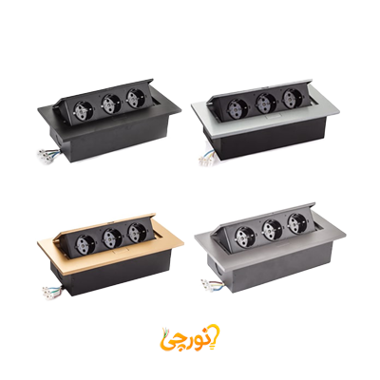 پریز کابینتی توکار ملونی کد 10016