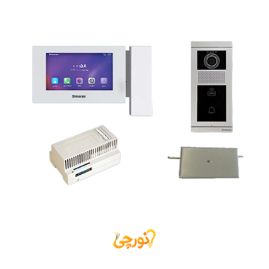 پکیج آیفون تصویری HD با پنل تاچ فرداد 1 تا 4 واحدی 76D سیماران