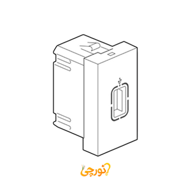 سوکت تک ماژول USB-A ملونی کد 10162