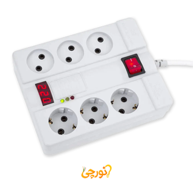 محافظ 6 خانه دیجیتالی با کابل 1/8 متری پارت الکتریک