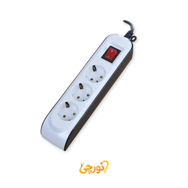 سه راهی برق ارت دار کابل 3 متری مدل 8761 پارت الکتریک