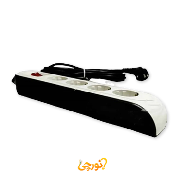 چند راهی برق 4 خانه ارت دار مدل 8758 پارت الکتریک