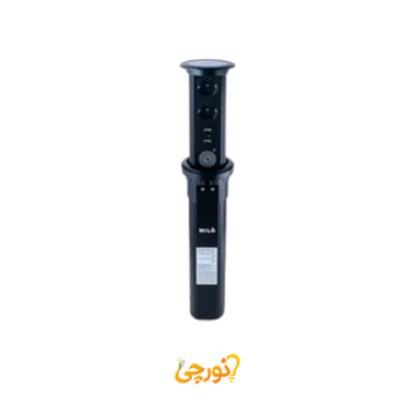 پریز توکار آسانسوری هوشمند میلو 1080 همراه با شارژر بی‌سیم و اسپیکر بلوتوثی