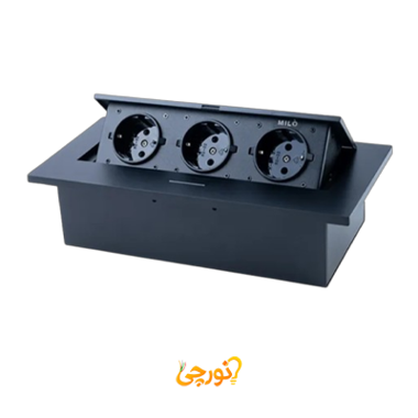 پریز توکار داشبوردی سه سوکت میلو 1010