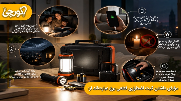 مزایای داشتن کیت اضطراری قطعی برق