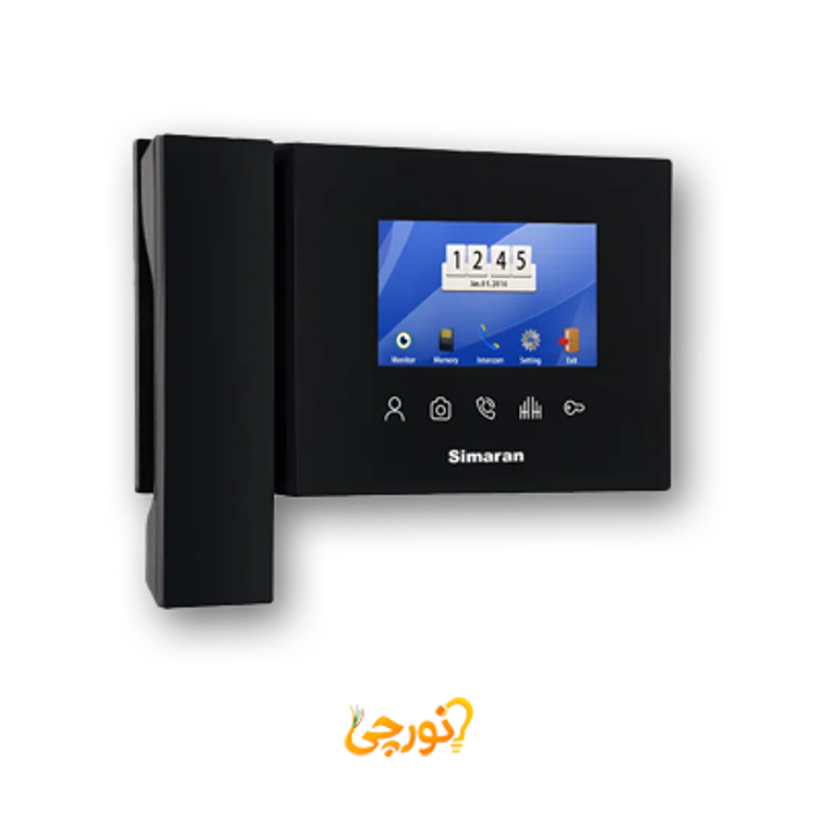 مانیتور 4.3 اینچ با حافظه مدل 47TKM سیماران مشکی