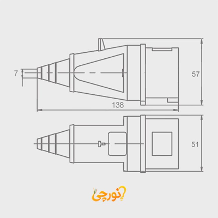 شاخه سیار 3 در 32 پارسا مدل VE-315