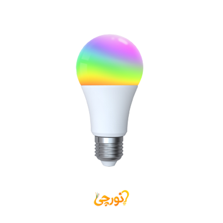 لامپ حبابی هوشمند 9وات moes پروتکل زیگبی RGB