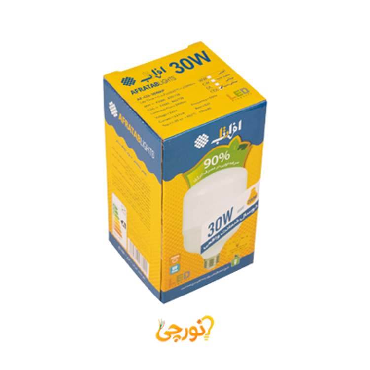لامپ حبابی LED 30 وات E27 افراتاب