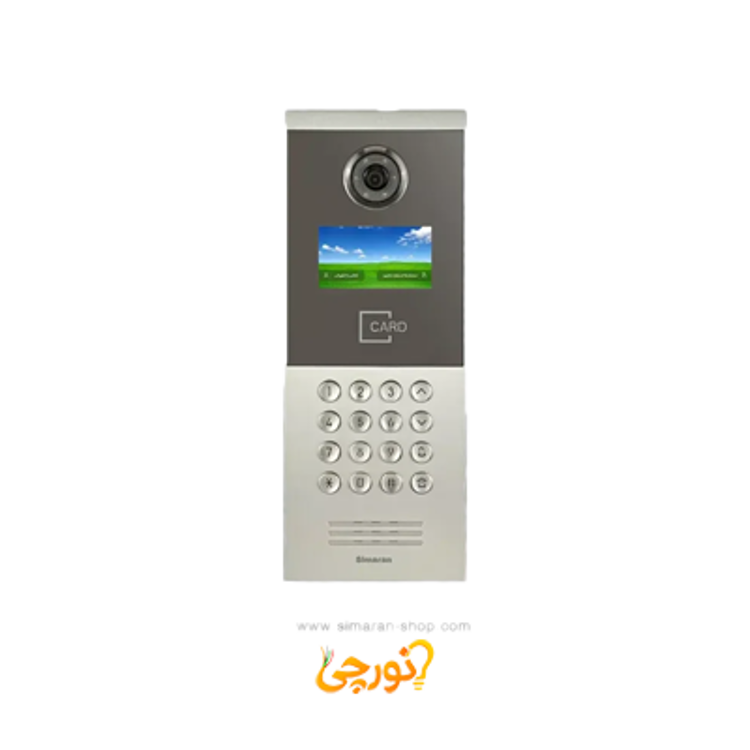 پنل کدینگ با LCD رنگی 4.3 اینچ تصویری مدل VF43KD سیماران-نقره ای
