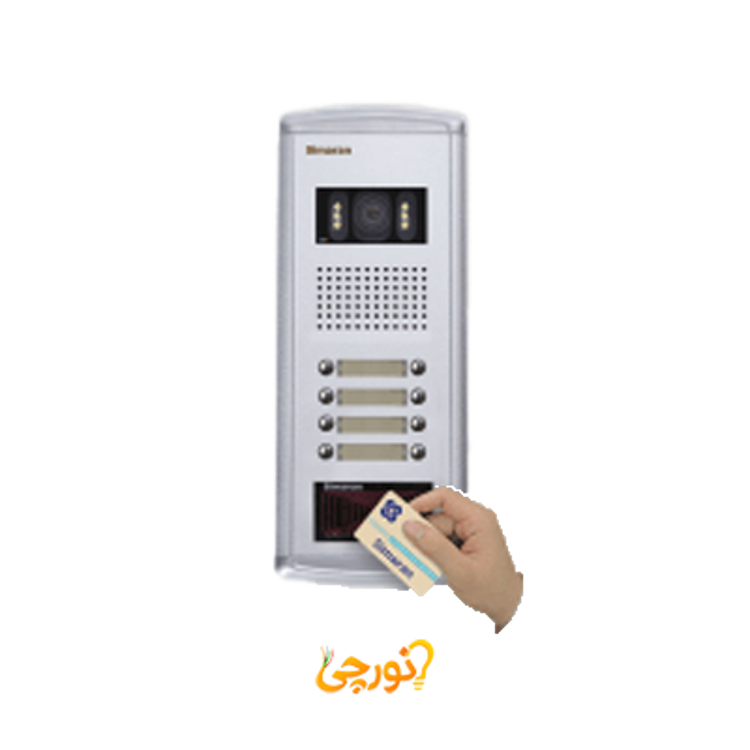  پنل دربازکن فراز کارتی ۱ تا ۸ واحدی مدل VFEC8D-N سیماران-نقره ای