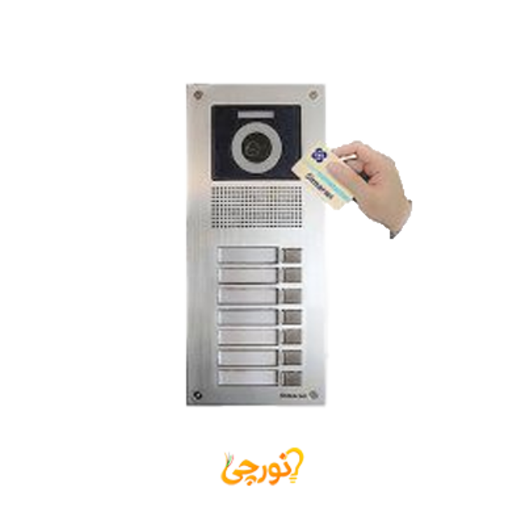 پنل آیفون تصویری 1 تا 20 واحدی مدل VFBC/N سیماران کارتی فرداد-نقره ای
