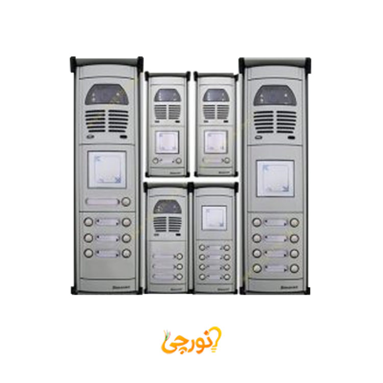 پنل آیفون تصویری کارتخوان سیماران فوژان1 تا 15 واحدی-نقره ای