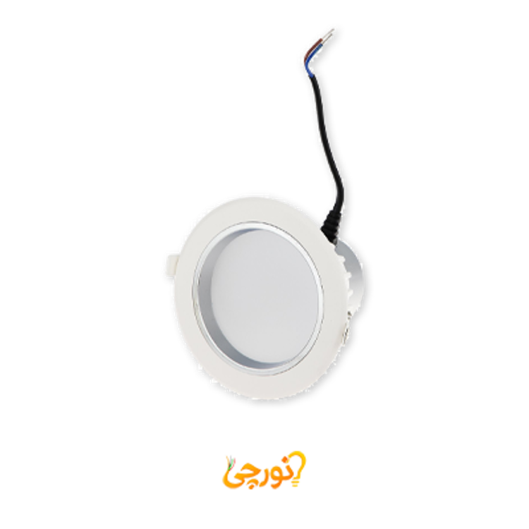 چراغ سقفی ال ای دی 8 وات سری Silver افراتاب