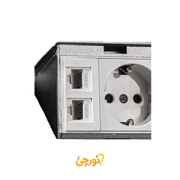 پورت یدک تلفن cat3 ملونی کد 10130
