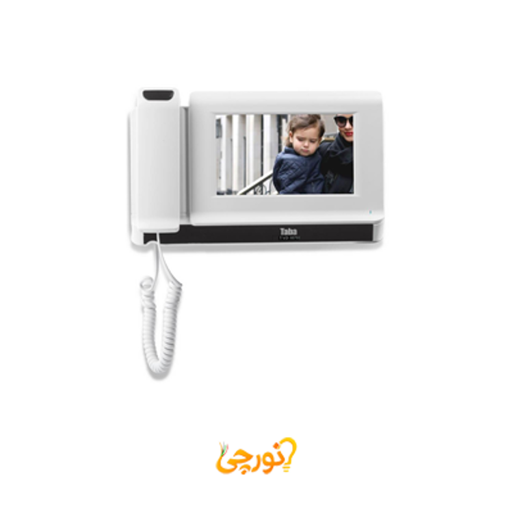 مانیتور درب باز کن رنگی دوسیم مدل TVD-1070 2W تابا سفید