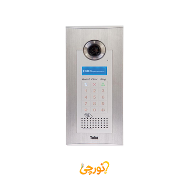  پنل تصویری رنگی تابا همراه با کارتخوان مدل TVP-1800 تابا نقره ای مشکی