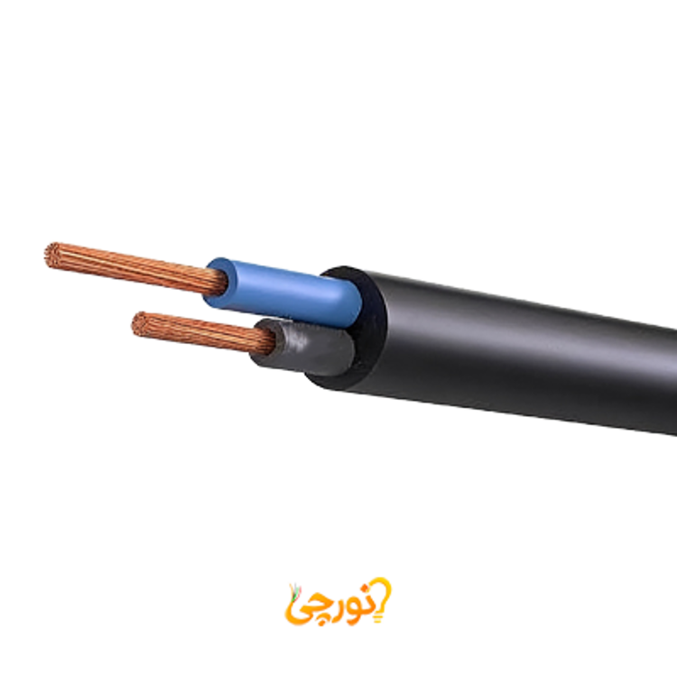 کابل افشان 2 در 1.5 با عایق PVC افشار نژاد خراسان مشکی 