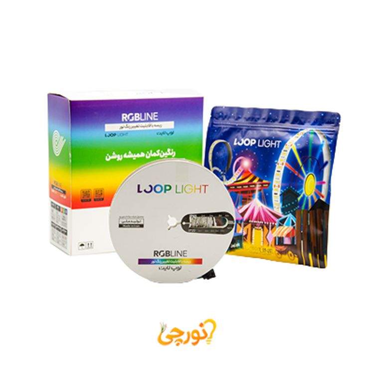 ریسه 12 ولت لوپ لایت RGB تراکم 60