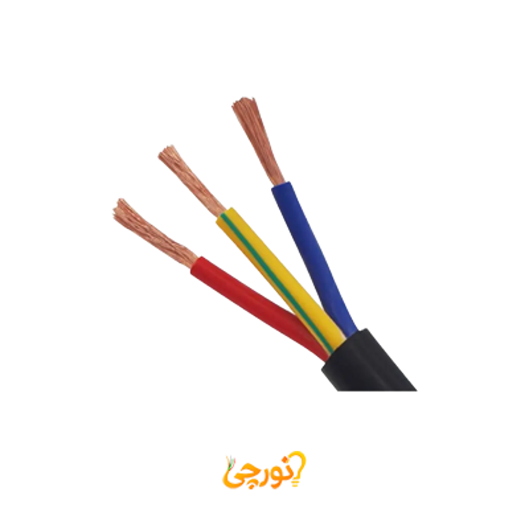 کابل افشان 3 در 0.5 لینکو مشکی