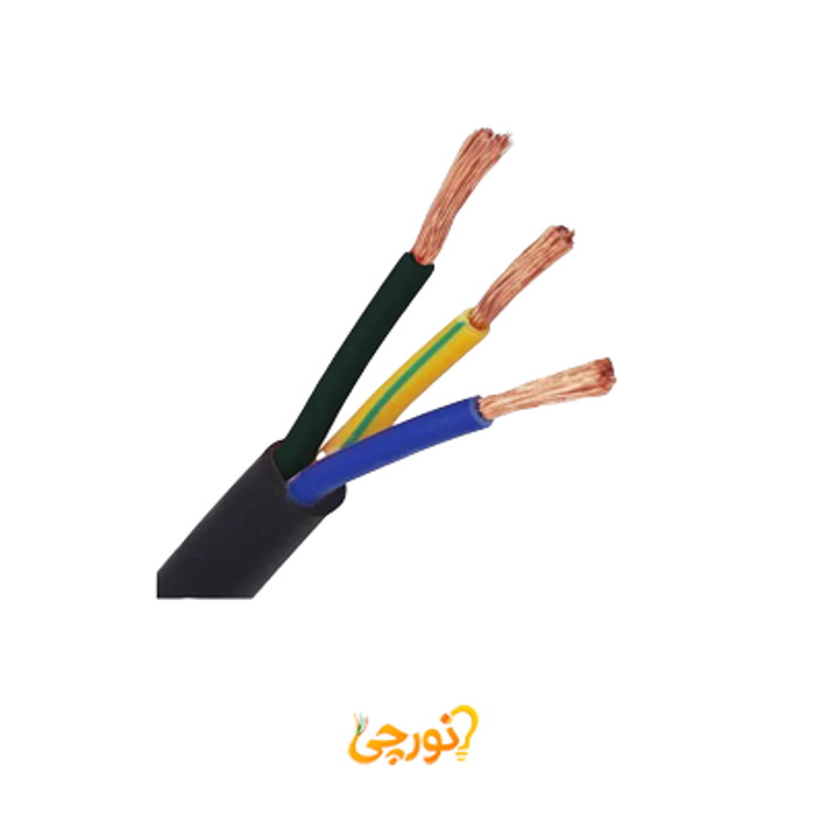 کابل افشان 3 در 0.5 لینکو مشکی