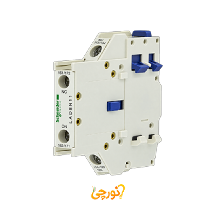 کنتاکت کمکی 1NO+1NC جانبی اشنایدر کد LAD8N11