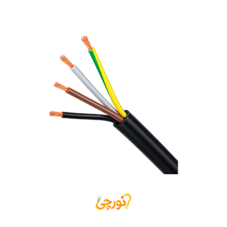 کابل مفتول 3 در 35 بعلاوه 16 کمان مشکی