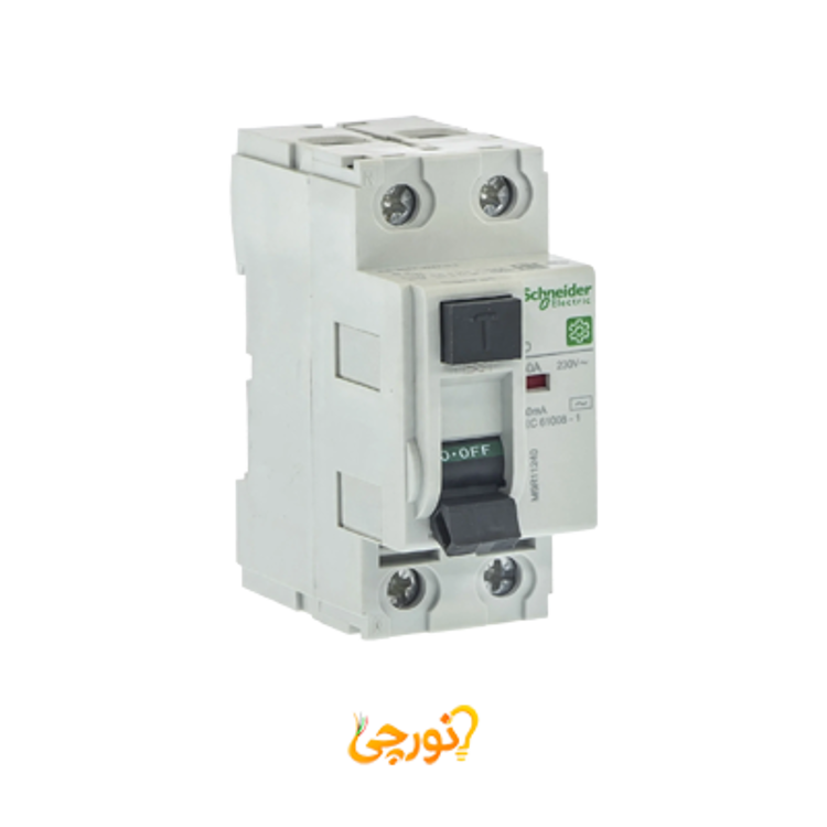 محافظ جان تک فاز 40 آمپر اشنایدر کد M9R11240 نمای سه رخ